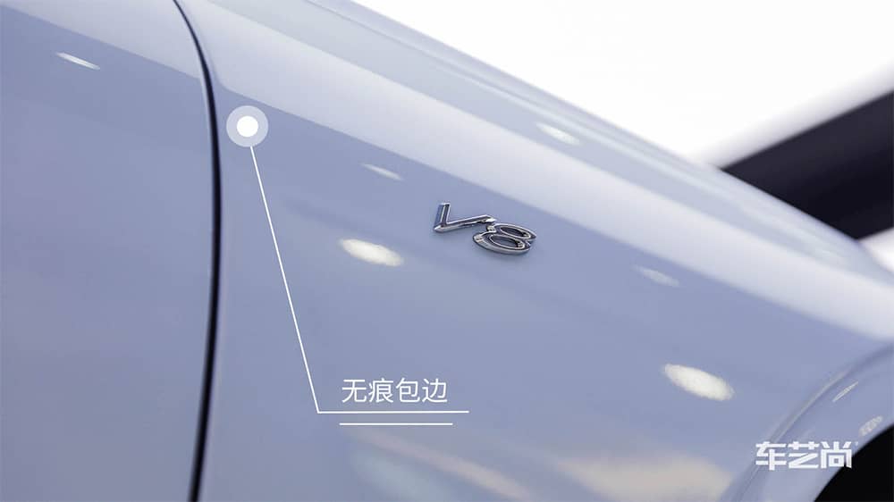 賓利GT藍(lán)色施工威固漆面保護膜流程及效果展示（圖二九）
