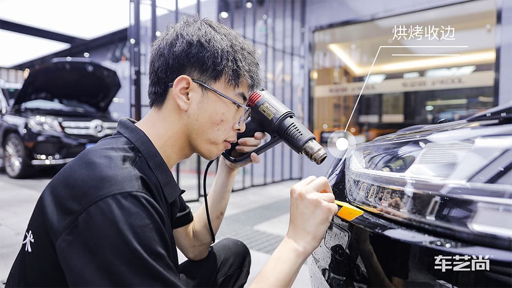 奧迪A8 黑色施工威固漆面保護(hù)膜流程及效果展示（圖一五）