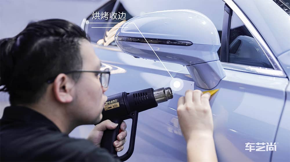 賓利GT藍(lán)色施工威固漆面保護膜流程及效果展示（圖九）