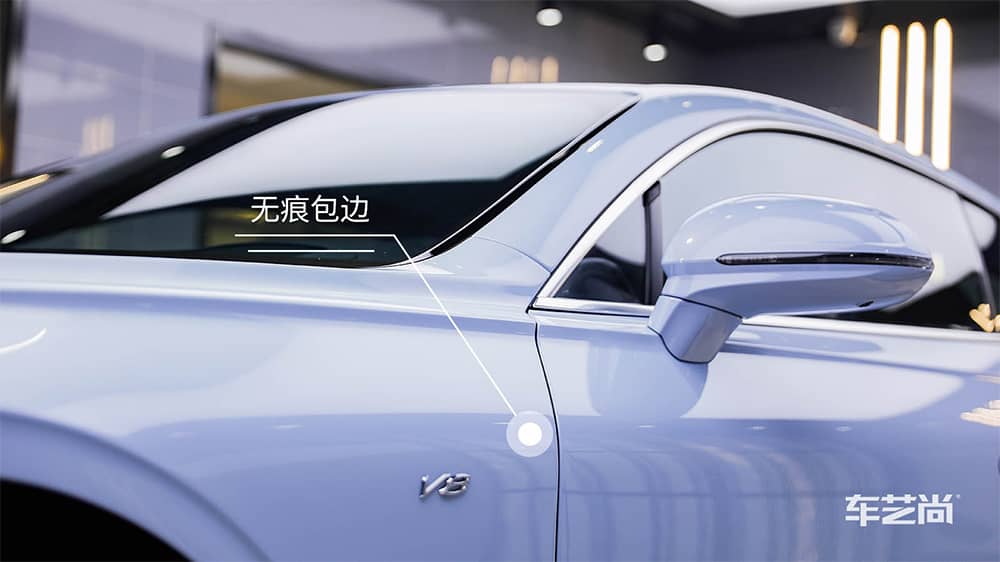 賓利GT藍(lán)色施工威固漆面保護膜流程及效果展示（圖二二）