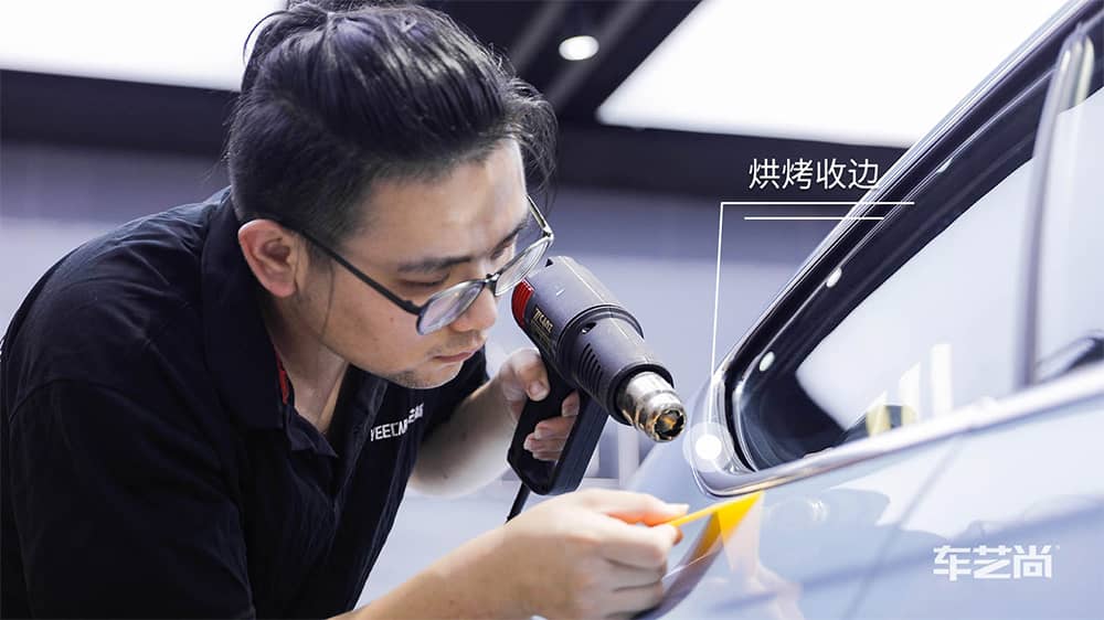 賓利GT藍(lán)色施工威固漆面保護膜流程及效果展示（圖十）