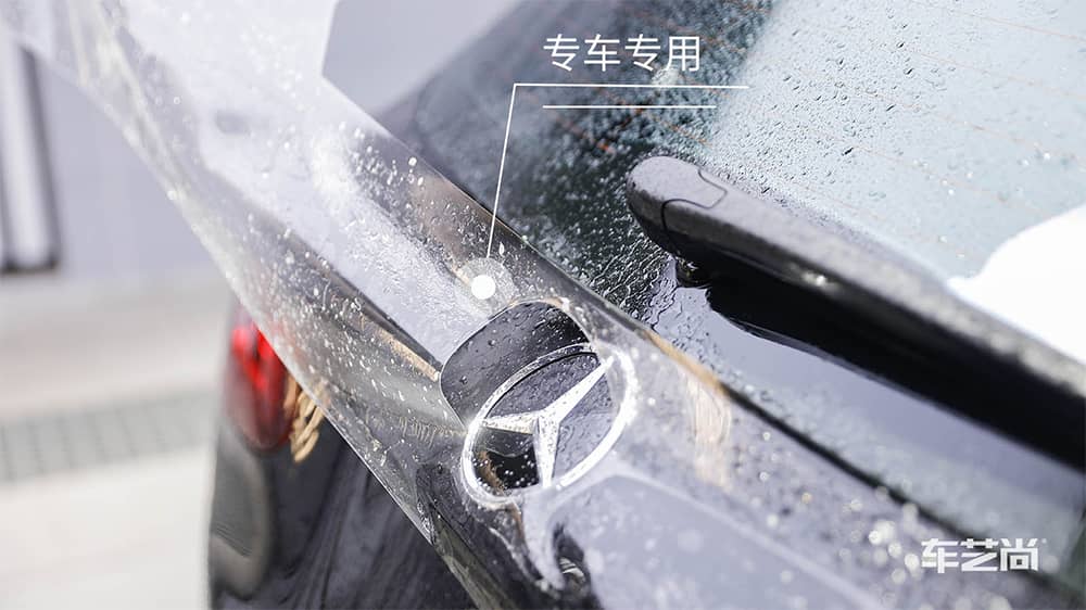 奔馳GLC260黑色施工威固漆面保護(hù)膜流程及效果展示（圖四）