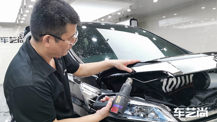 皇冠威爾法黑色施工威固隱形車衣v10流程（圖15）