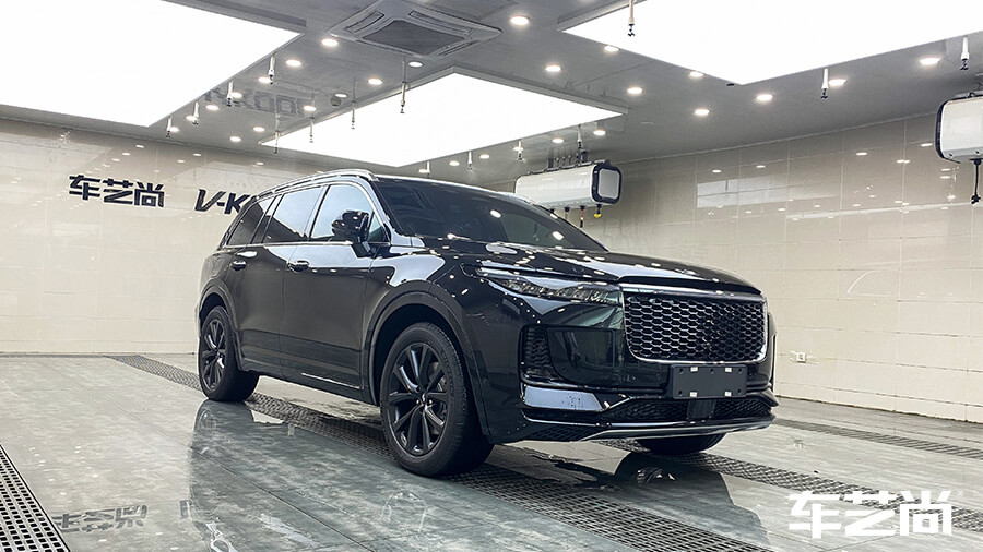 理想one黑色施工威固隔熱膜VK70加VK25案例（圖1）