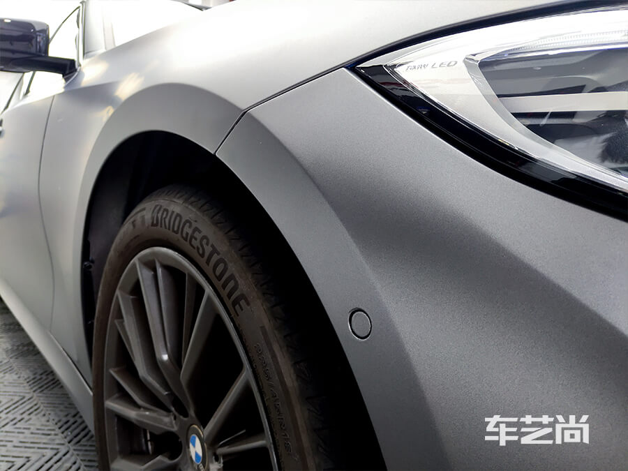 寶馬3系施工AX AMG山灰車身改色膜（圖13）