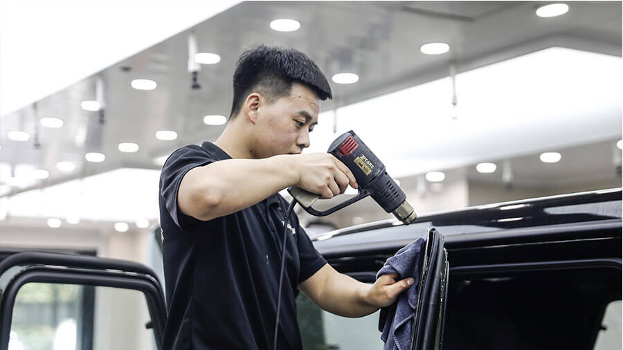 奔馳g63軍綠色施工威固隱形車(chē)衣（圖13）